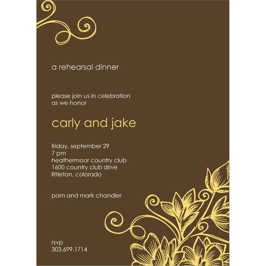 Wheat Garden of Eden Invitations